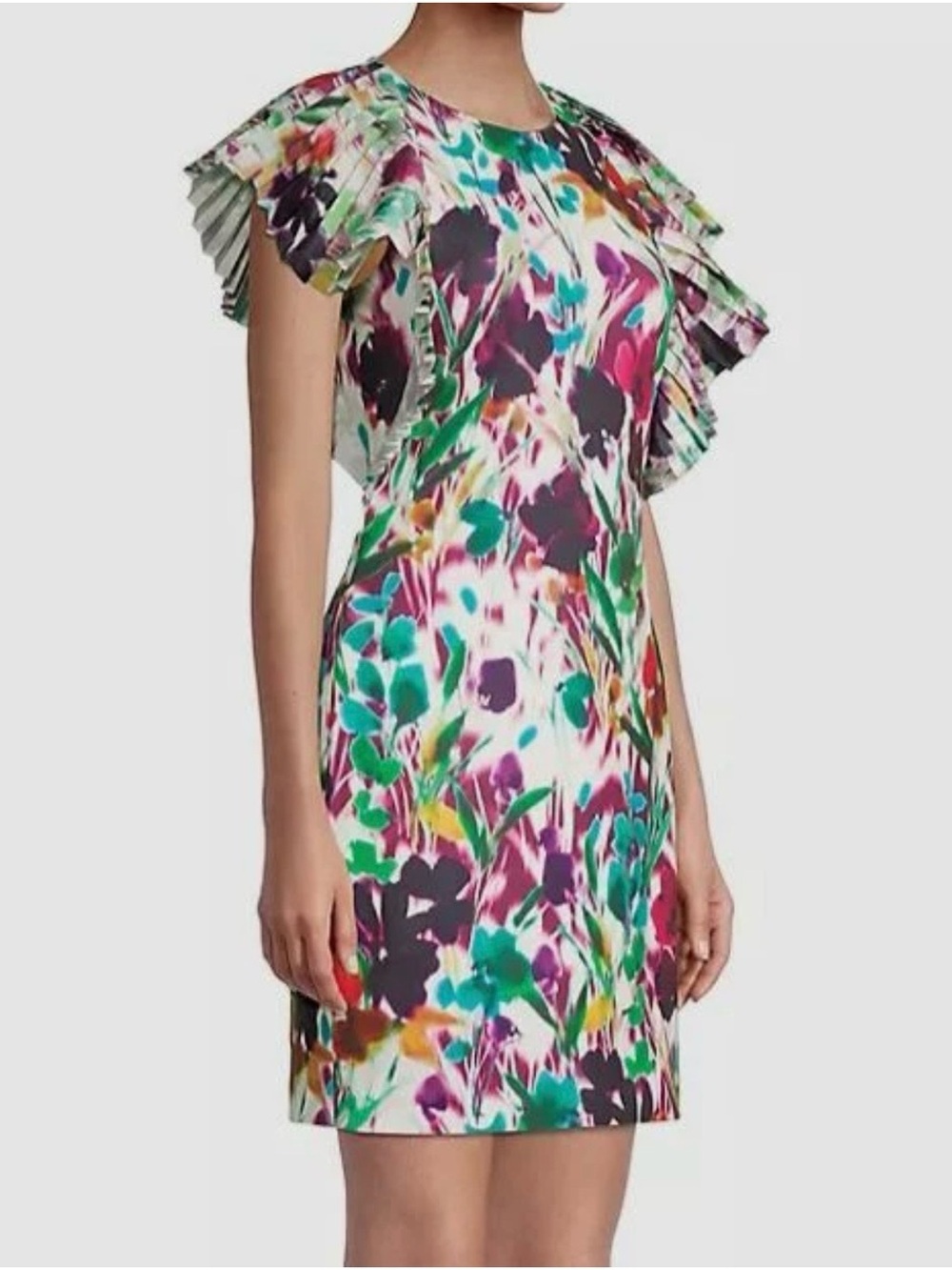 One33 Social by Badgley Mischka Mini Dress Floral Size 2 Like New